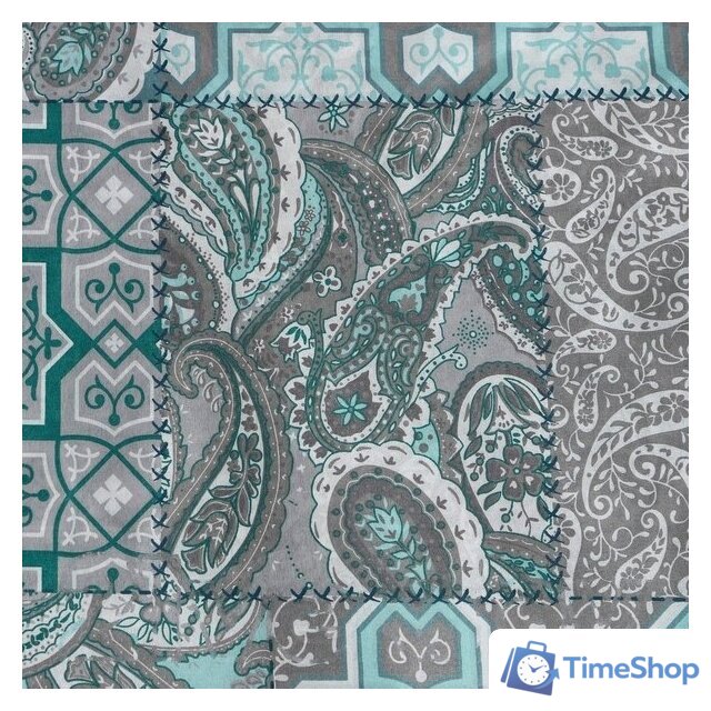 1.5-спальный комплект постельного белья Экономь и Я Blue Mosaic 9627250 - Изображение №3 — Интернет-магазин Time-Shop