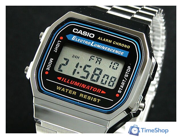 Наручные часы Casio A168WA-1 - Изображение №3 — Интернет-магазин Time-Shop