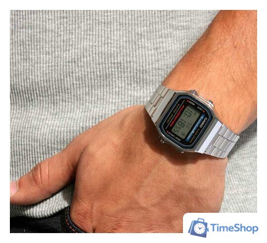 Наручные часы Casio A168WA-1 - Изображение №4 — Интернет-магазин Time-Shop
