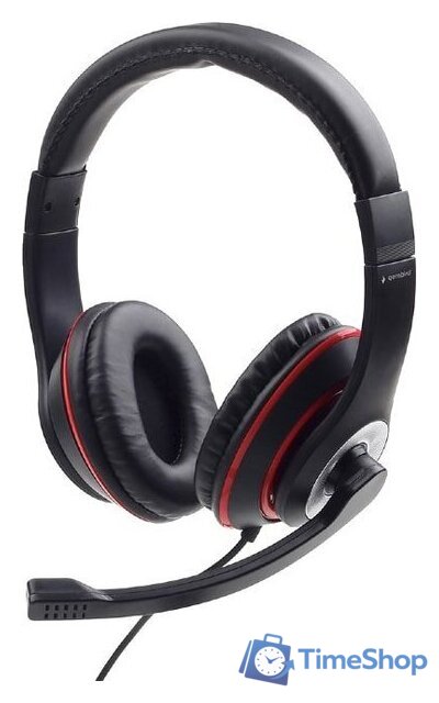 Наушники Gembird MHS-03-BKRD - Изображение №1 — Интернет-магазин Time-Shop