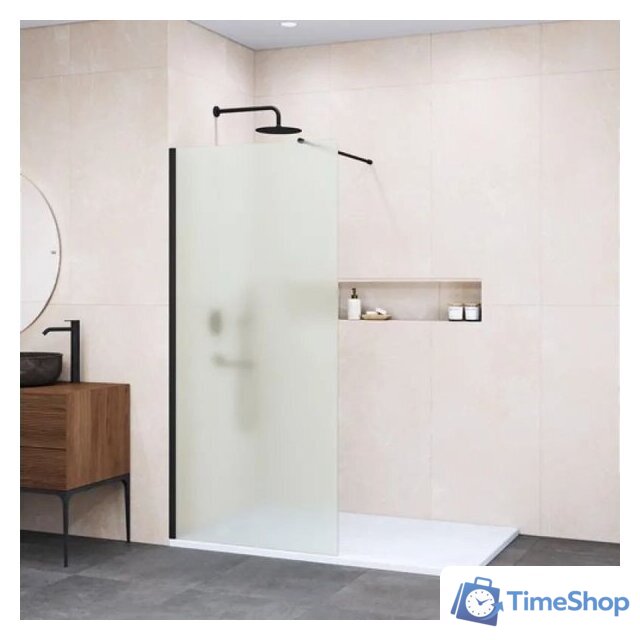 Душевая стенка RGW WA-002B 35100212-24 (черный/матовое стекло) - Изображение №1 — Интернет-магазин Time-Shop