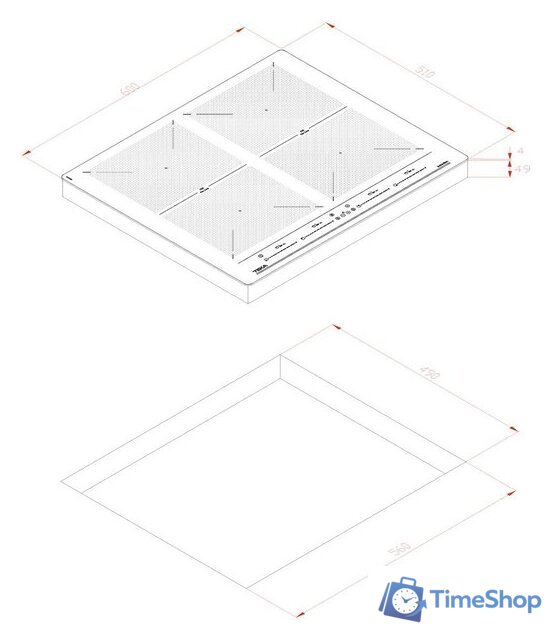 Варочная панель TEKA IZF 64600 MSP (черное стекло) - Изображение №10 — Интернет-магазин Time-Shop