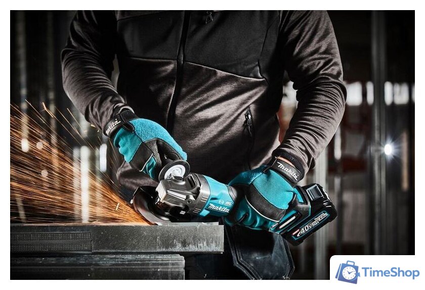 Угловая шлифмашина Makita GA013GM101 (с 1-м АКБ, без кейса) - Изображение №15 — Интернет-магазин Time-Shop