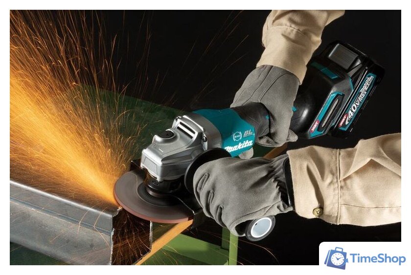 Угловая шлифмашина Makita GA013GM101 (с 1-м АКБ, без кейса) - Изображение №14 — Интернет-магазин Time-Shop