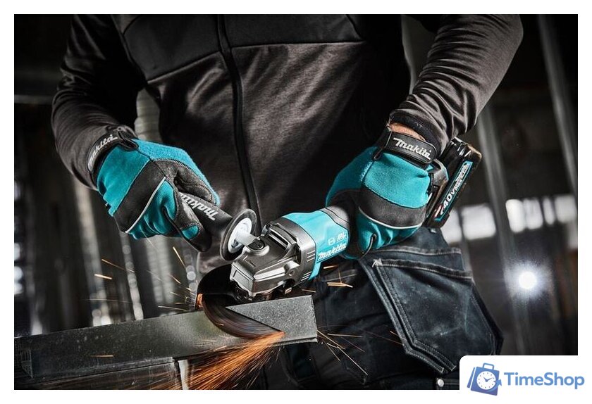 Угловая шлифмашина Makita GA013GM101 (с 1-м АКБ, без кейса) - Изображение №18 — Интернет-магазин Time-Shop