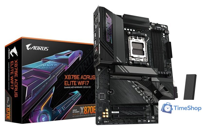 Материнская плата Gigabyte X870E Aorus Elite WiFi7 (rev. 1.1) - Изображение №6 — Интернет-магазин Time-Shop