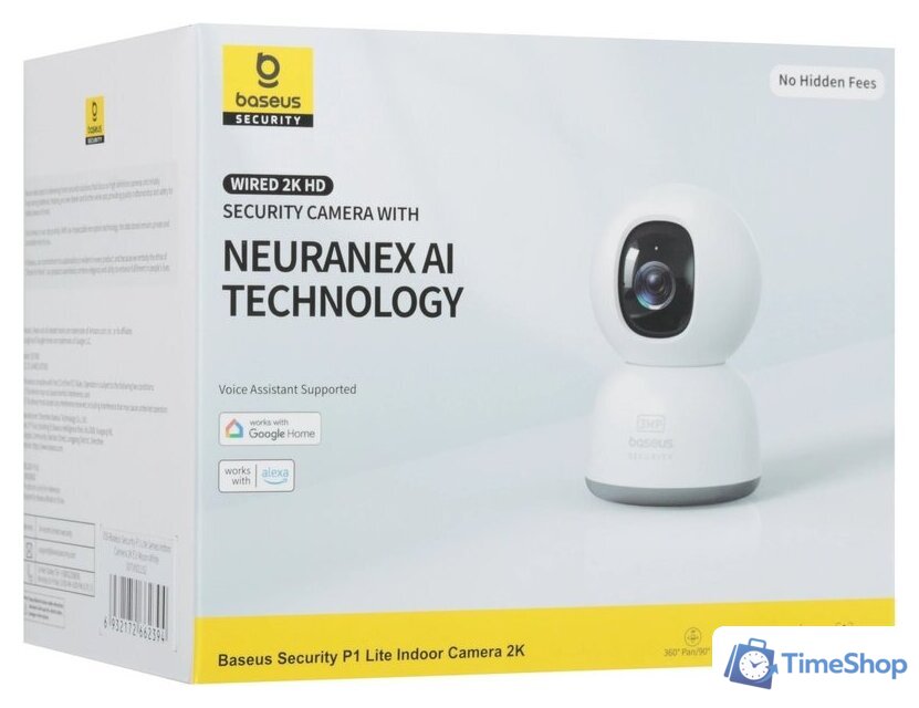 IP-камера Baseus Security P1 Lite 2K White - Изображение №7 — Интернет-магазин Time-Shop