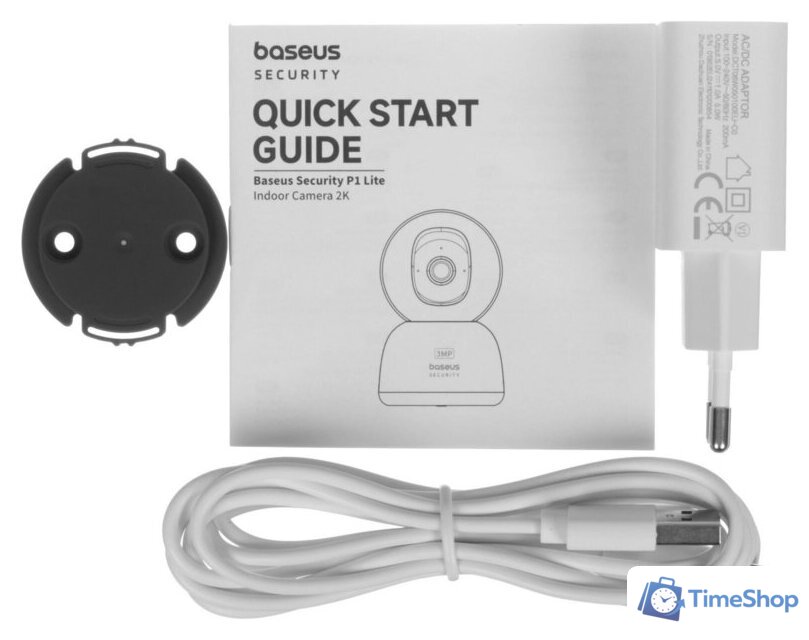 IP-камера Baseus Security P1 Lite 2K White - Изображение №5 — Интернет-магазин Time-Shop