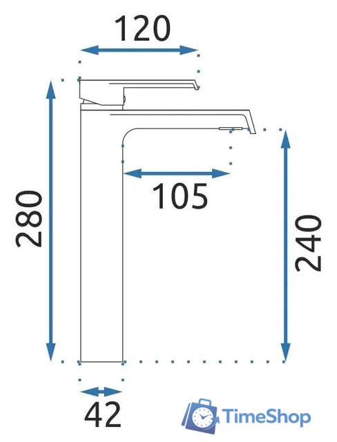 Смеситель Rea Hass B9966 (черный) - Изображение №4 — Интернет-магазин Time-Shop