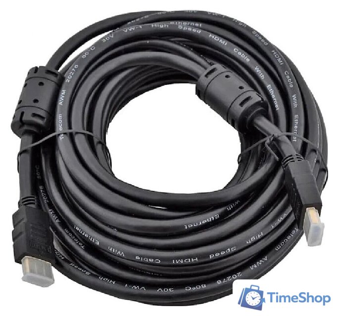 Кабель Ningbo HDMI-V1.4-10-NY-BR HDMI - HDMI (10 м, черный) - Изображение №1 — Интернет-магазин Time-Shop