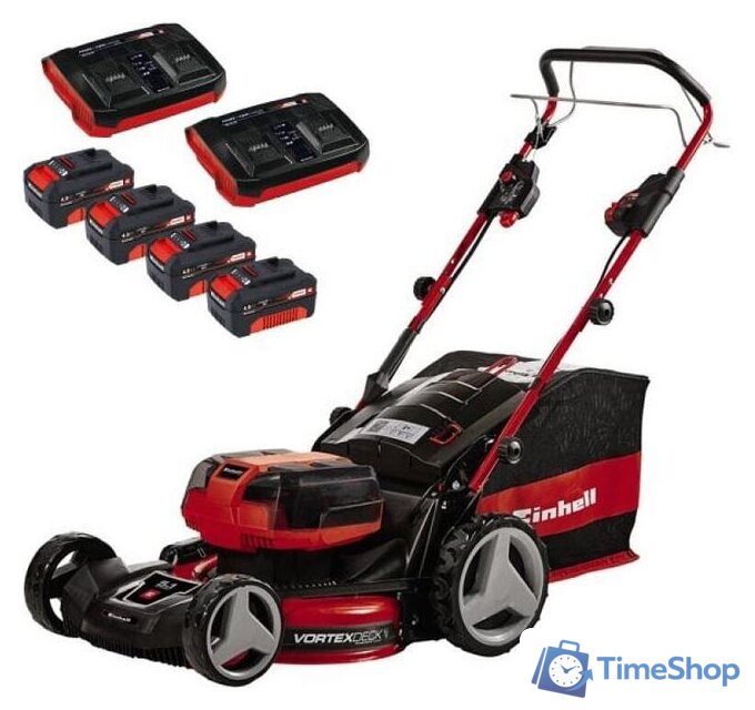 Газонокосилка Einhell GE-CM 36/47 S HW Li (с 4-мя АКБ) - Изображение №1 — Интернет-магазин Time-Shop