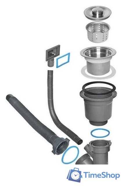 Кухонная мойка Wisent WM310048B + WW405B - Изображение №6 — Интернет-магазин Time-Shop