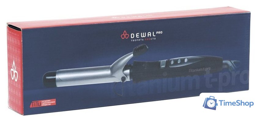 Круглая  плойка Dewal TitaniumT Pro 03-33T - Изображение №2 — Интернет-магазин Time-Shop