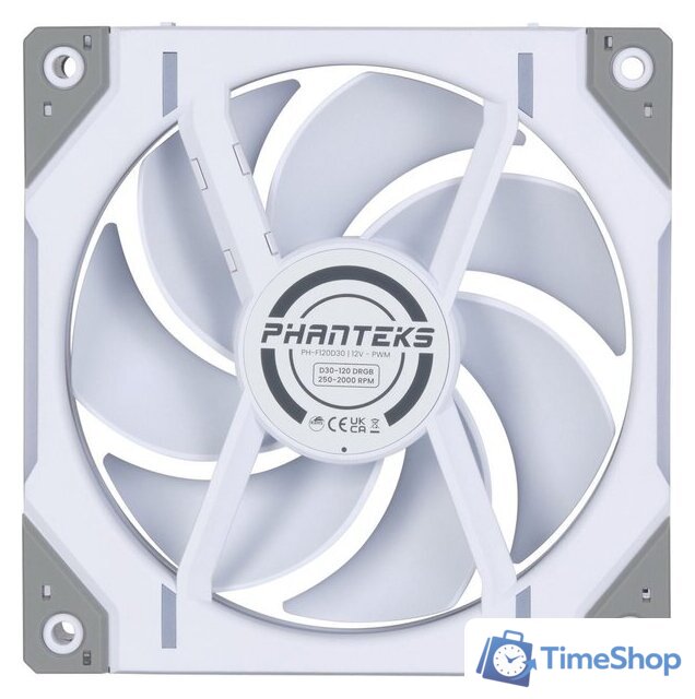 Комплект вентиляторов для корпуса Phanteks D30-120 D-RGB Regular White Triple PH-F120D30_DRGB_PWM_WT01_3P - Изображение №3 — Интернет-магазин Time-Shop