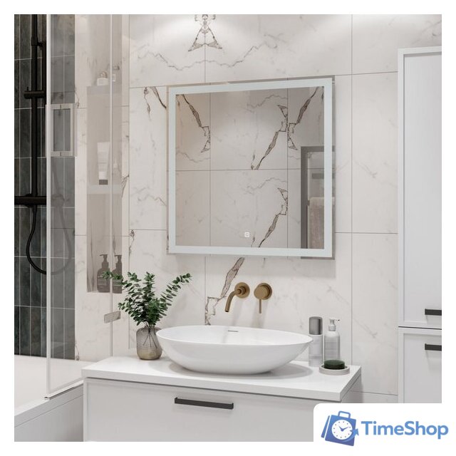  Континент Зеркало Clamm Led 70x70 - Изображение №7 — Интернет-магазин Time-Shop