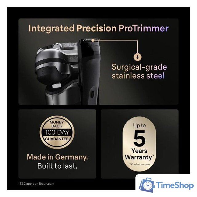 Электробритва Braun Series 9 Pro+ 9625s - Изображение №6 — Интернет-магазин Time-Shop