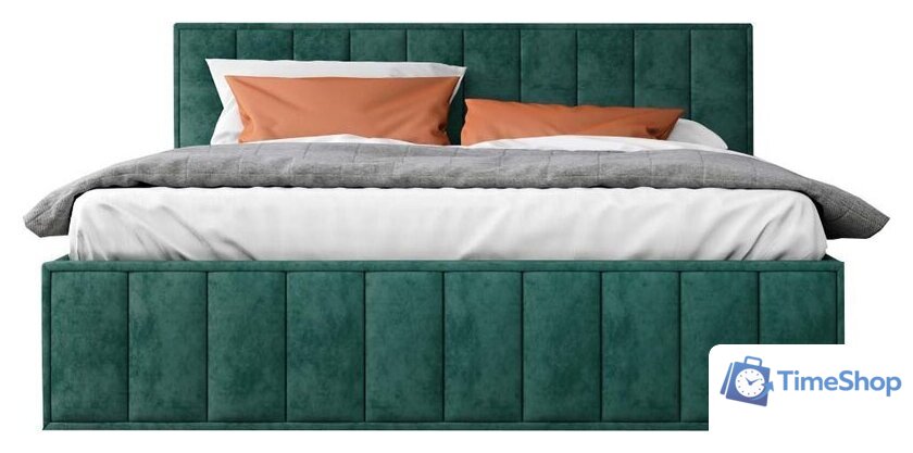 Кровать ДСВ Лана 1.6 с подъемным механизмом (зеленый софт) - Изображение №1 — Интернет-магазин Time-Shop