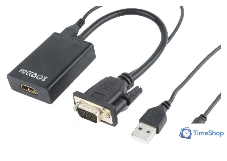 Адаптер Cablexpert A-VGA-HDMI-01 - Изображение №1 — Интернет-магазин Time-Shop