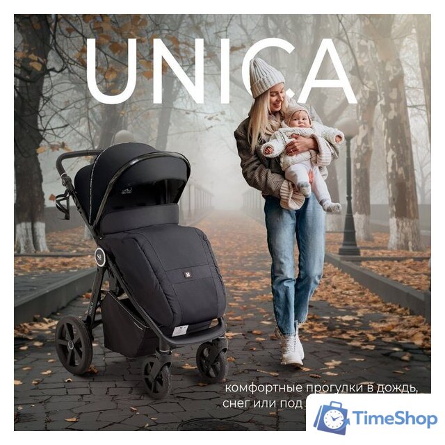Коляска прогулочная «книга» Sweet Baby Unica (черный) - Изображение №2 — Интернет-магазин Time-Shop