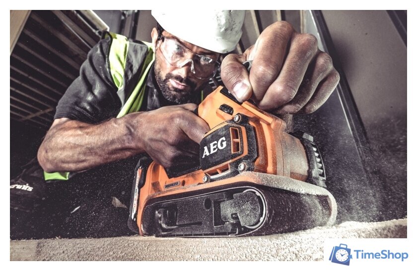 Ленточная шлифмашина AEG Powertools BHBS 18-75BL 4935459582 (без АКБ) - Изображение №3 — Интернет-магазин Time-Shop