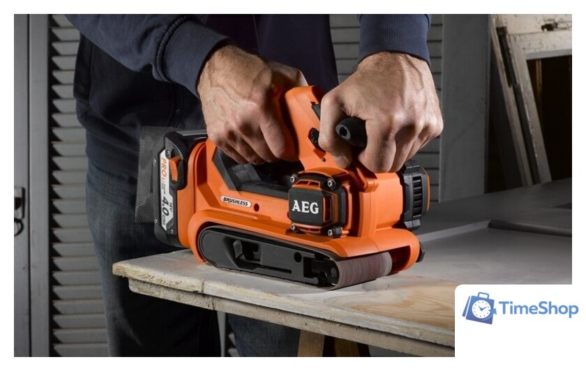 Ленточная шлифмашина AEG Powertools BHBS 18-75BL 4935459582 (без АКБ) - Изображение №2 — Интернет-магазин Time-Shop