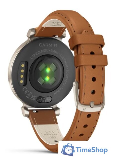 Умные часы Garmin Lily 2 Classic (кремовое золото/коричневый) - Изображение №7 — Интернет-магазин Time-Shop