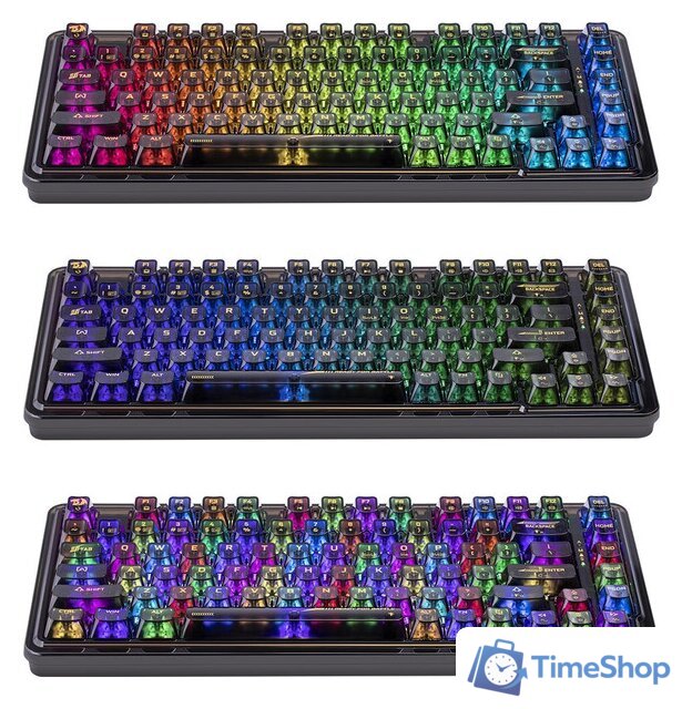 Клавиатура Redragon Elf Pro (прозрачный/черный) - Изображение №6 — Интернет-магазин Time-Shop