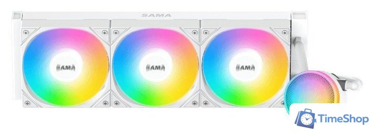 Система жидкостного охлаждения для процессора Sama L60 360 (белый) - Изображение №2 — Интернет-магазин Time-Shop