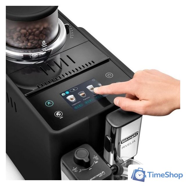 Кофемашина DeLonghi Rivelia EXAM440.55.B - Изображение №2 — Интернет-магазин Time-Shop