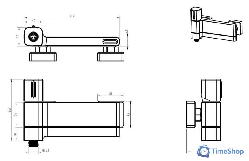 Смеситель Esko Abu Dhabi ABU54 - Изображение №2 — Интернет-магазин Time-Shop