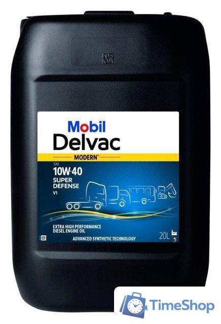 Моторное масло Mobil Delvac Modern 10W-40 Super Defense 20л - Изображение №1 — Интернет-магазин Time-Shop
