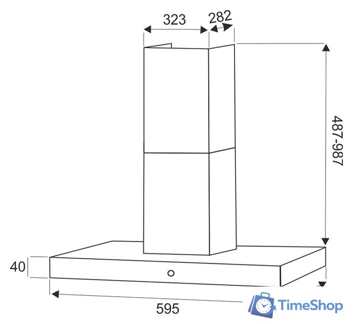 Кухонная вытяжка Exiteq EX-1096 (нержавеющая сталь) - Изображение №4 — Интернет-магазин Time-Shop