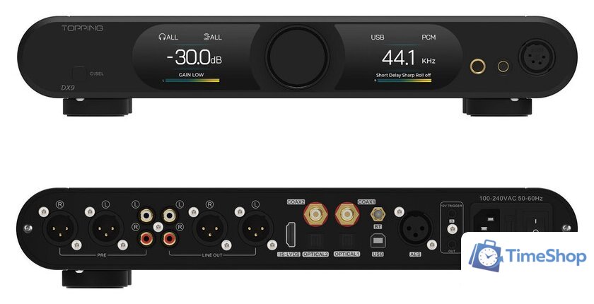 Цифро-аналоговый преобразователь Topping DX9 (черный) - Изображение №2 — Интернет-магазин Time-Shop