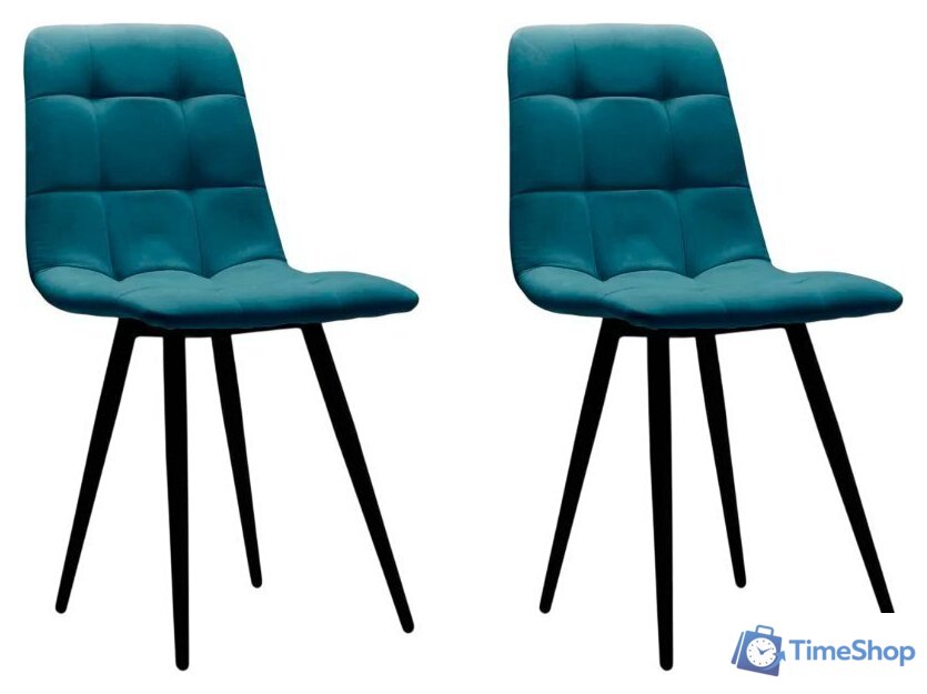 Стул Аленушка Мебель Агат (2шт, океан) - Изображение №1 — Интернет-магазин Time-Shop