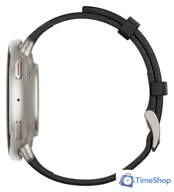 Умные часы Amazfit Active 2 Premium (серебристый, с черным кожаным ремешком) - Изображение №8 — Интернет-магазин Time-Shop