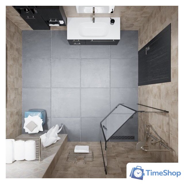 Душевой уголок Triton Дека-Блэк 100х100 (без поддона) - Изображение №7 — Интернет-магазин Time-Shop