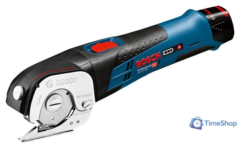 Листовые электрические ножницы Bosch GUS 12V-300 Professional 06019B2904 (с 2-мя АКБ, кейс) - Изображение №1 — Интернет-магазин Time-Shop
