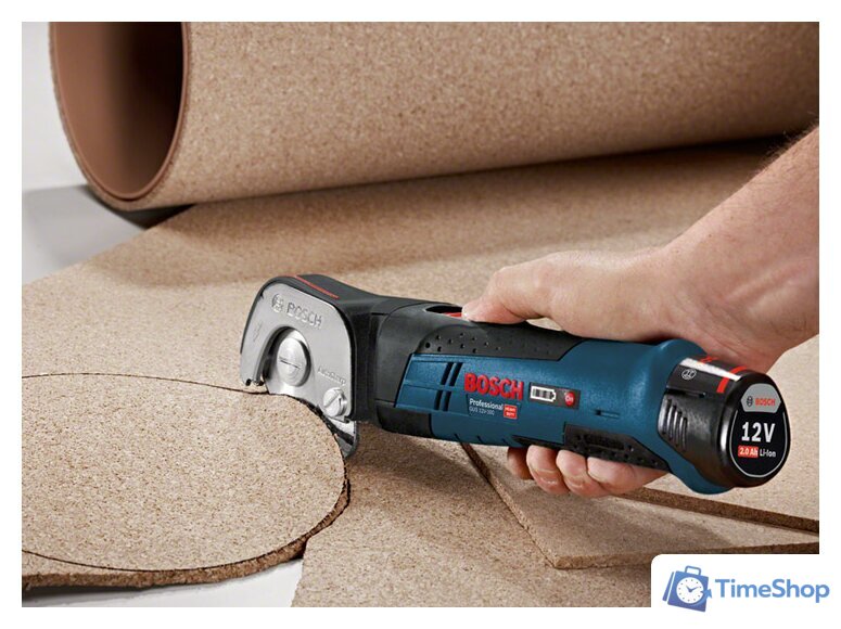 Листовые электрические ножницы Bosch GUS 12V-300 Professional 06019B2904 (с 2-мя АКБ, кейс) - Изображение №3 — Интернет-магазин Time-Shop