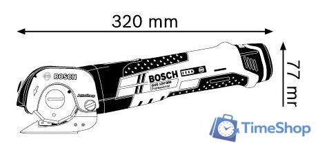 Листовые электрические ножницы Bosch GUS 12V-300 Professional 06019B2904 (с 2-мя АКБ, кейс) - Изображение №5 — Интернет-магазин Time-Shop