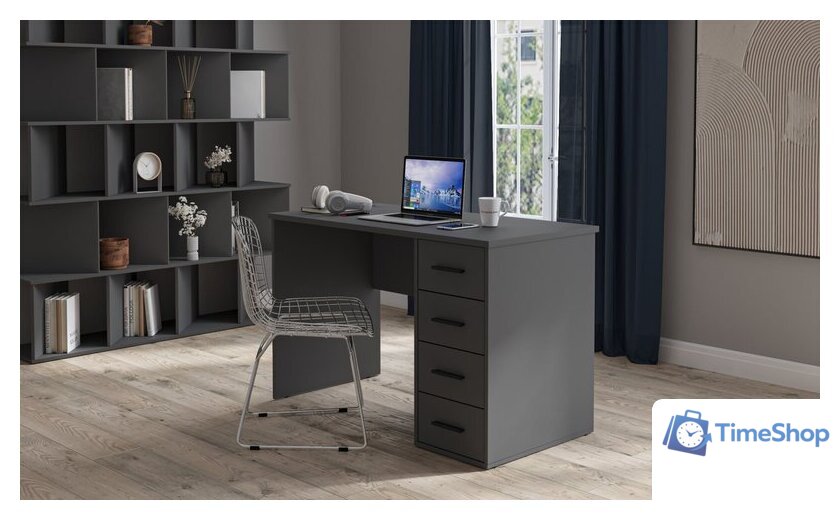 Стол Интерлиния Skill-07 (антрацит/антрацит) - Изображение №3 — Интернет-магазин Time-Shop