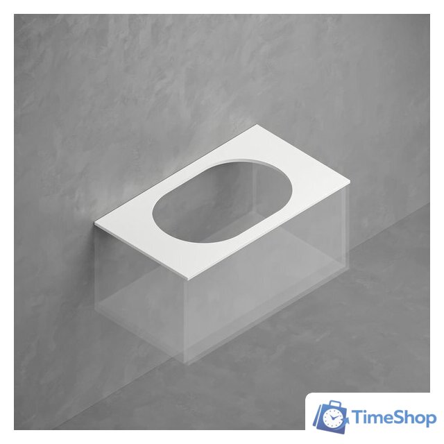  ЗОВ Тумба с умывальником Кито 70 K70LW0MFWPM-LDSPW6002 (флавио белый) - Изображение №8 — Интернет-магазин Time-Shop