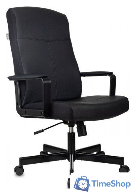 Офисное кресло Бюрократ Dominus (черный, экокожа) - Изображение №1 — Интернет-магазин Time-Shop
