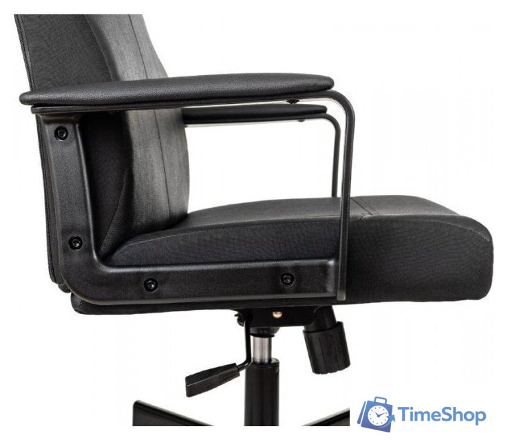 Офисное кресло Бюрократ Dominus (черный, экокожа) - Изображение №7 — Интернет-магазин Time-Shop