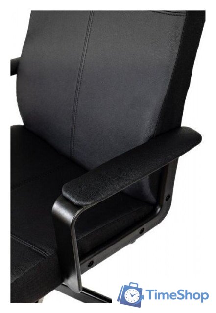 Офисное кресло Бюрократ Dominus (черный, экокожа) - Изображение №4 — Интернет-магазин Time-Shop
