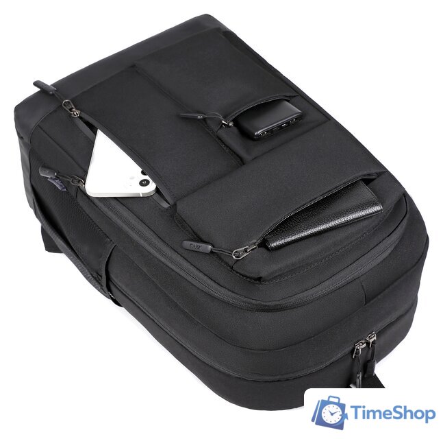 Городской рюкзак Miru Sallerus 15.6 (черный) - Изображение №7 — Интернет-магазин Time-Shop