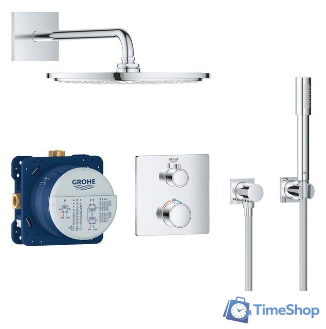 Душевая система  Grohe Grohtherm 34730000 - Изображение №2 — Интернет-магазин Time-Shop
