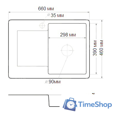 Кухонная мойка БелЭворс Styl (черный) - Изображение №2 — Интернет-магазин Time-Shop