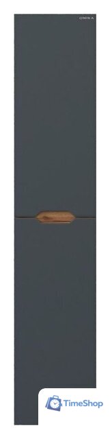  Onika Шкаф-пенал для ванной Айленд 30 403085 (графит/дуб крафт золотой) - Изображение №3 — Интернет-магазин Time-Shop