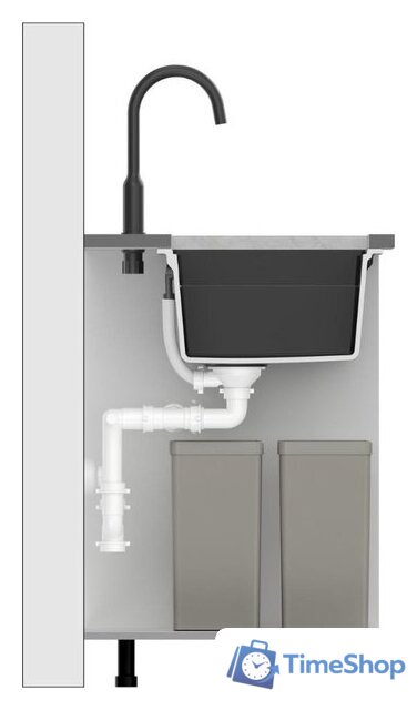 Кухонная мойка Quadron HQL7645U8_PVDG1_U - Изображение №3 — Интернет-магазин Time-Shop