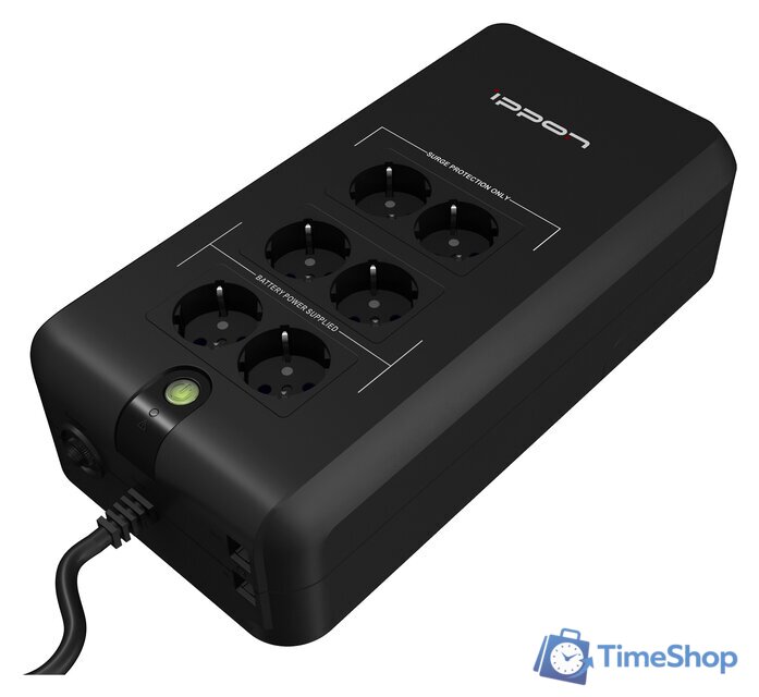 Источник бесперебойного питания IPPON Back Verso 800 - Изображение №1 — Интернет-магазин Time-Shop